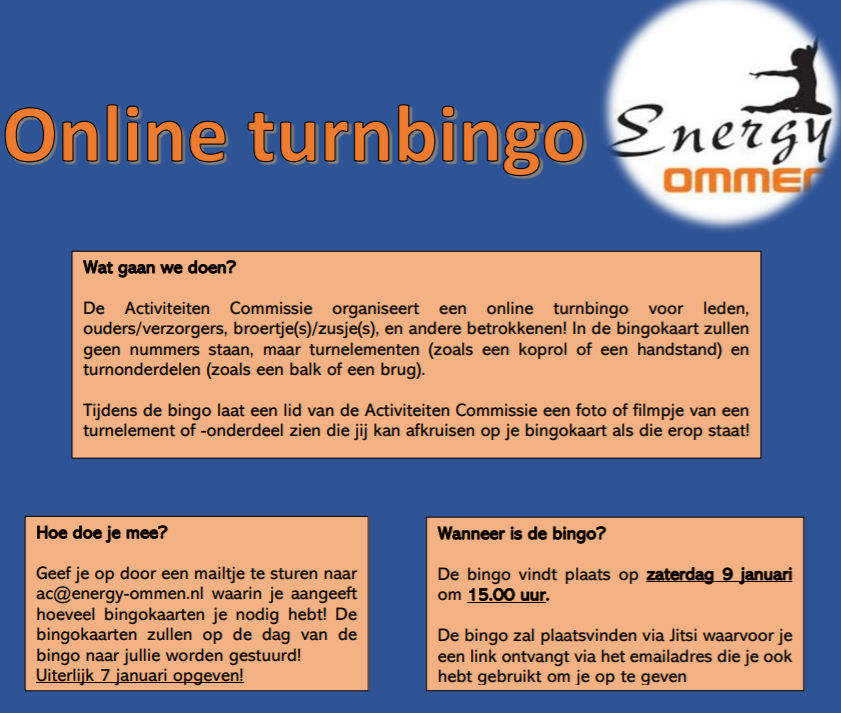 Online turnbingo Energy Ommen!