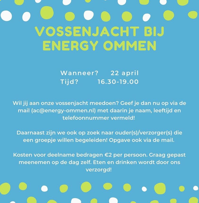 Vossenjacht bij Energy Ommen