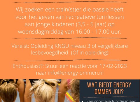 Energy Ommen is op zoek naar jou! 